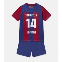 Dětský Fotbalový dres Barcelona Joao Felix #14 2023-24 Domácí Krátký Rukáv (+ trenýrky)